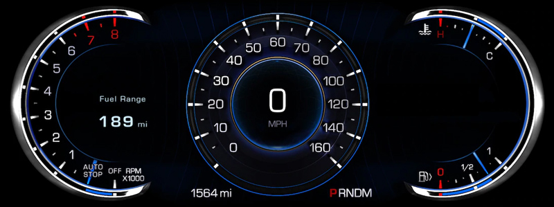 car speedometer symbols